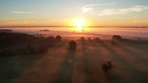 The sea of fog Stock Footage 251986518