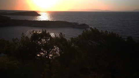 Sea, Forest and Sunset 動画素材 126816885