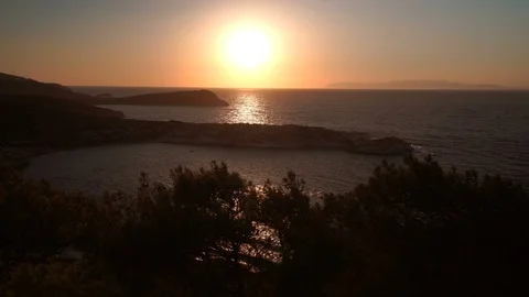 Sea, Forest and Sunset 動画素材 126883777