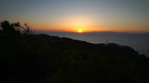 Sea, Forest and Sunset 動画素材 126967651