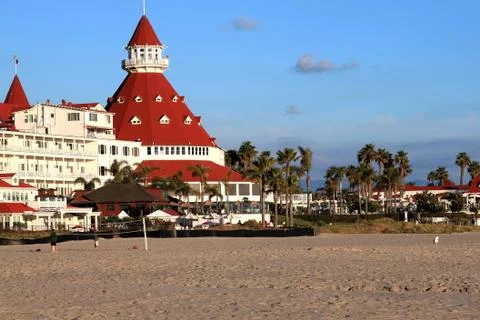 Sea front hotel Stock Photos