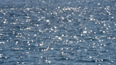 The sea full of reflections on a beautiful and sunny summer day Stock Footage 88040802