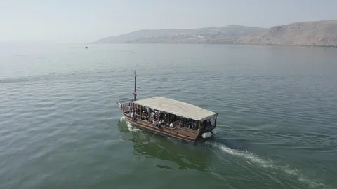 Sea of galilee - 10-bit Dlog-M Color Profile Stock Footage 120355586