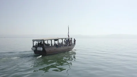 Sea of galilee - 10-bit Dlog-M Color Profile Stock Footage 120355639