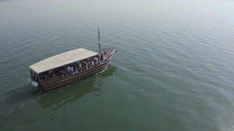 Sea of galilee - 10-bit Dlog-M Color Profile Stock Footage 120355659