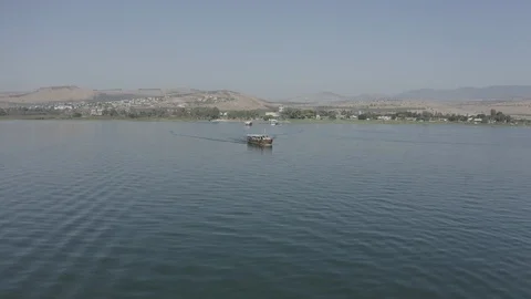 Sea of galilee - 10-bit Dlog-M Color Profile Stock Footage 120356089
