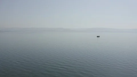 Sea of galilee - 10-bit Dlog-M Color Profile Stock Footage 120356238