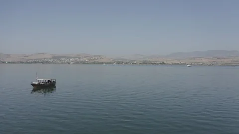 Sea of galilee - 10-bit Dlog-M Color Profile Stock Footage 120356493
