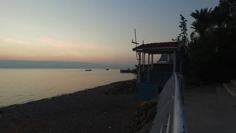 Sea of Galilee Pan 3 Stock Footage 78966077