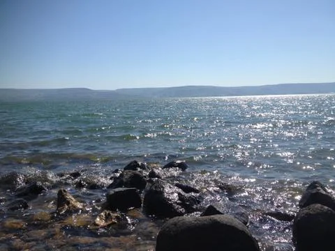 Sea of Galilee Water  Stock Photos
