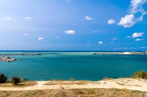 The sea gate into the Bay. Stock Photos