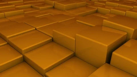 Sea of Gold Bricks Stock Footage 74630896