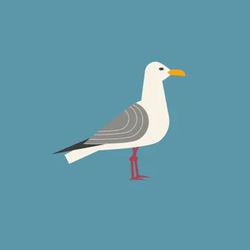 Sea gull icon Stock Illustration
