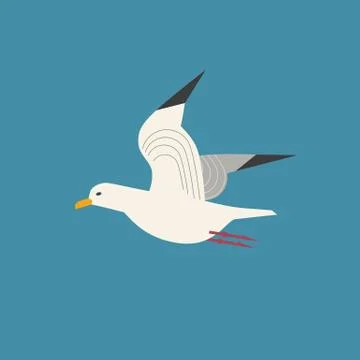 Sea gull icon Stock Illustration