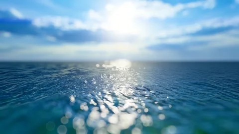 The sea has waves and ripples Stock Footage 288176644