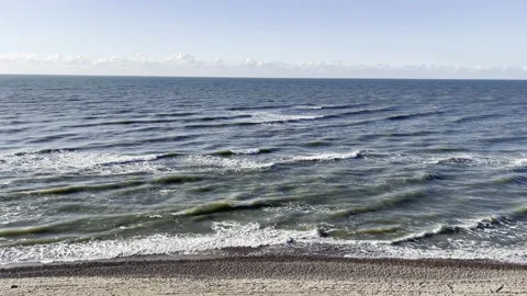 Sea from a high coast Stock Footage 218623996