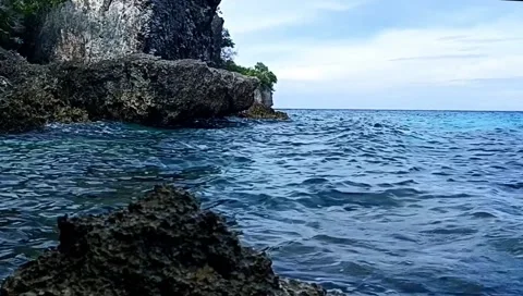 Sea at High Noon Video stock 204970963