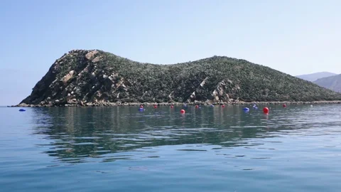 Sea hill of Cala iris Stock Footage 122737607
