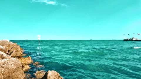 Sea horizon Stock Footage 280247357