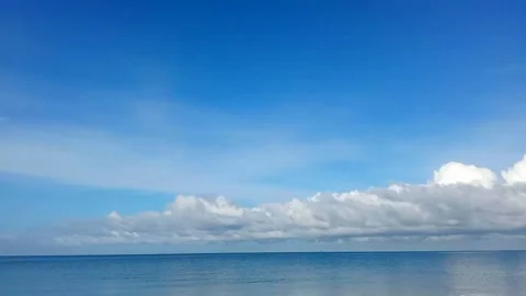 Sea, horizon, sky, clouds, time lapse Vídeo Stock 337897157