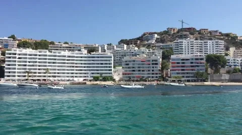 Sea with hotels Video stock 52482827