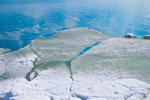The sea in ice Stock Photos