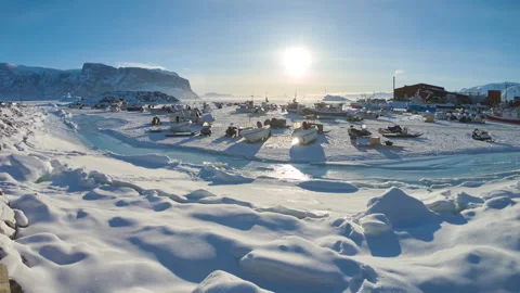 Sea Ice tide crack or hinge - timelapse, HDR Stock Footage 277455187