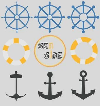 Sea Icon svector eps 10 스톡 일러스트