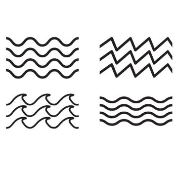 Sea icons vector Stock Illustration