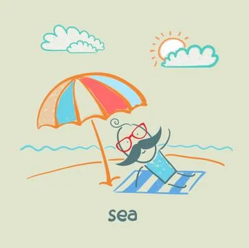 Sea Stock Illustration