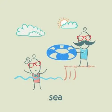 Sea Stock Illustration