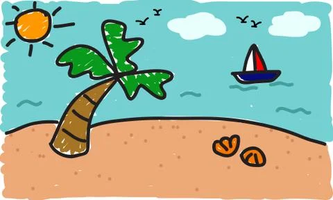 Sea Stock Illustration