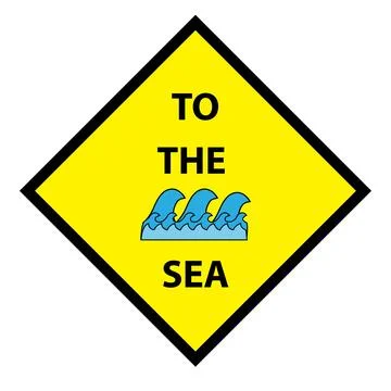 To the sea Stock Illustration