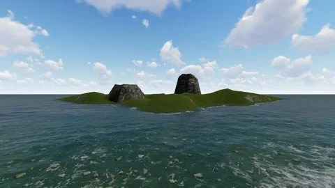 Sea Island Stock Footage 337495826