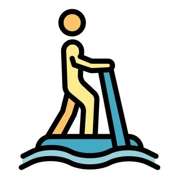 Sea jet icon vector flat Stock Illustration