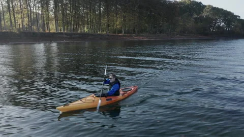 Sea Kayaking in Denmark Stock Footage 243168487