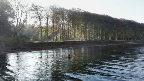 Sea Kayaking in Denmark Stock Footage 243169524