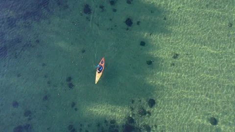 Sea Kayaking in Denmark Stock Footage 243169535