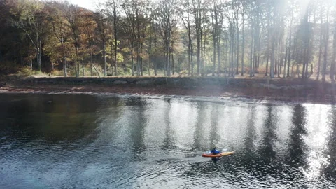 Sea Kayaking in Denmark Stock Footage 243169612