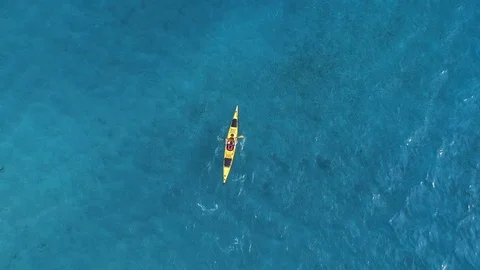 Sea kayaking Stock Footage 109414136