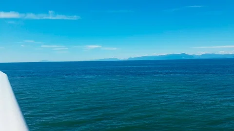 Sea landscape with BC Ferries Stock Footage 99031889