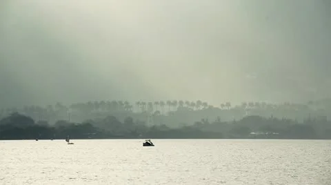 On the sea. Landscape. 库存影片 15240157