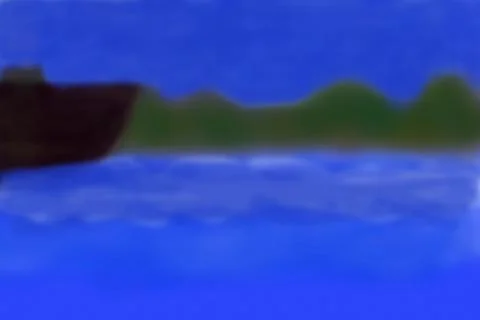 Sea landscape Stock Illustration