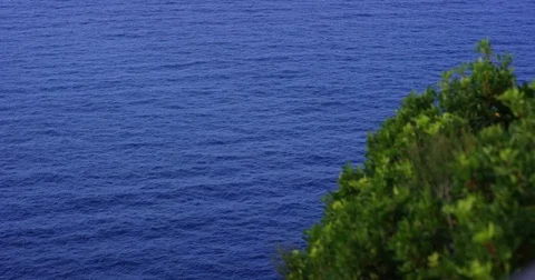 Sea landscape. Panoramic sea view at summer sunny day. Top view, sea aerial Stock-Footage 78619833