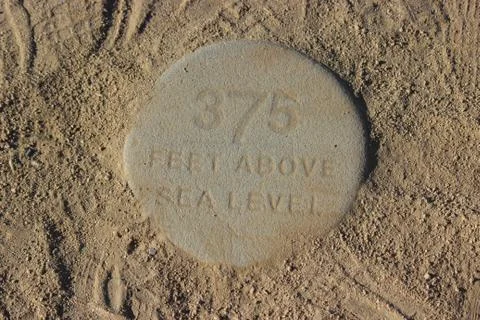 Sea Level Marker Stock Photos