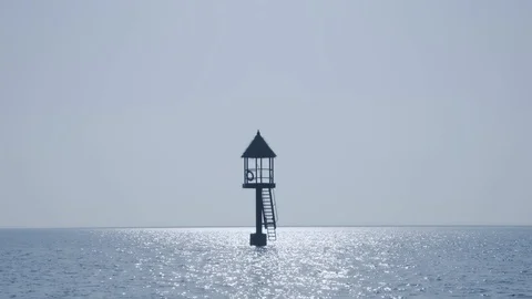 Sea level observation platform Stock Footage 107174292