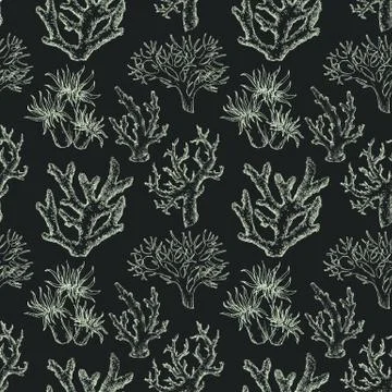 Sea life pattern Stock Illustration