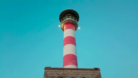 Sea lighthouse Stock Footage 76965988