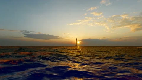 Sea lighthouse Stock Footage 193985343