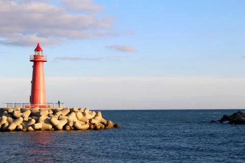 Sea lighthouse Stock Photos